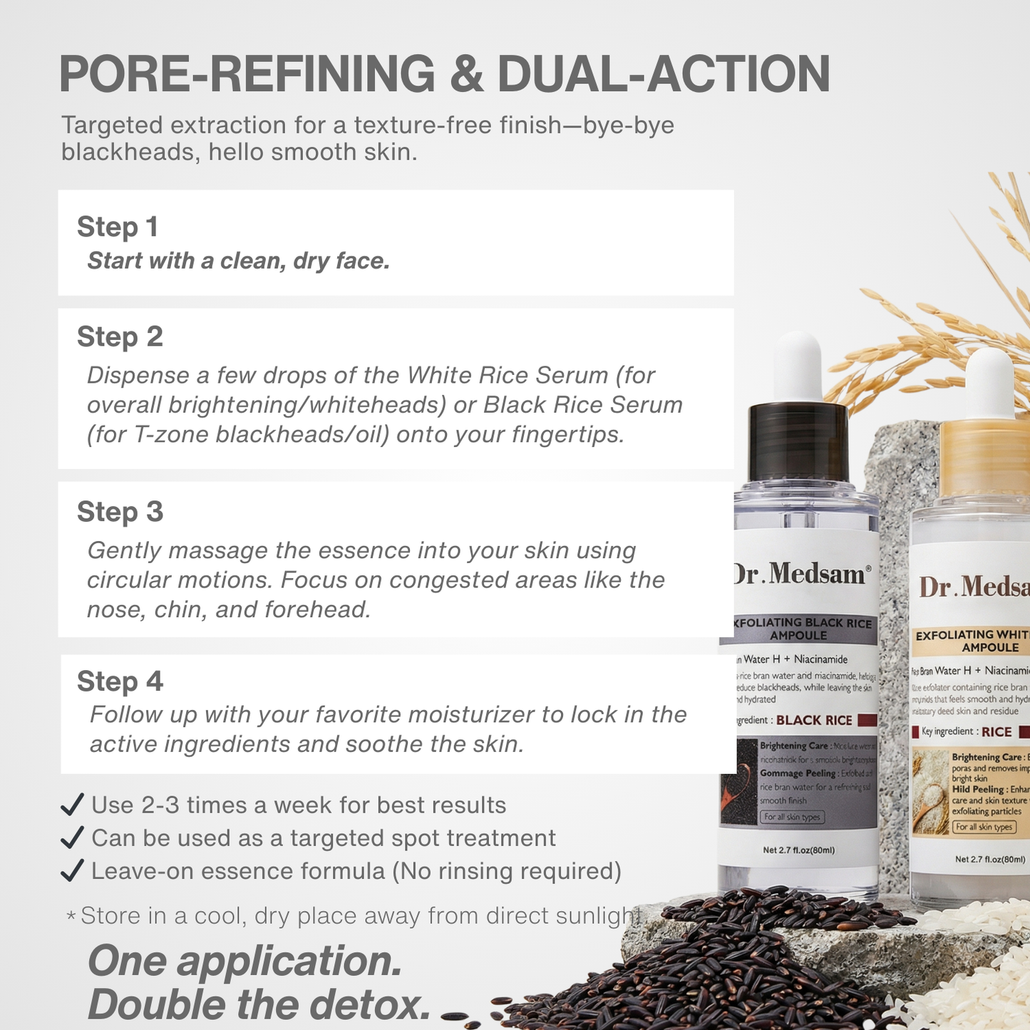 Orya Black & White Exfoliating Essence Duo