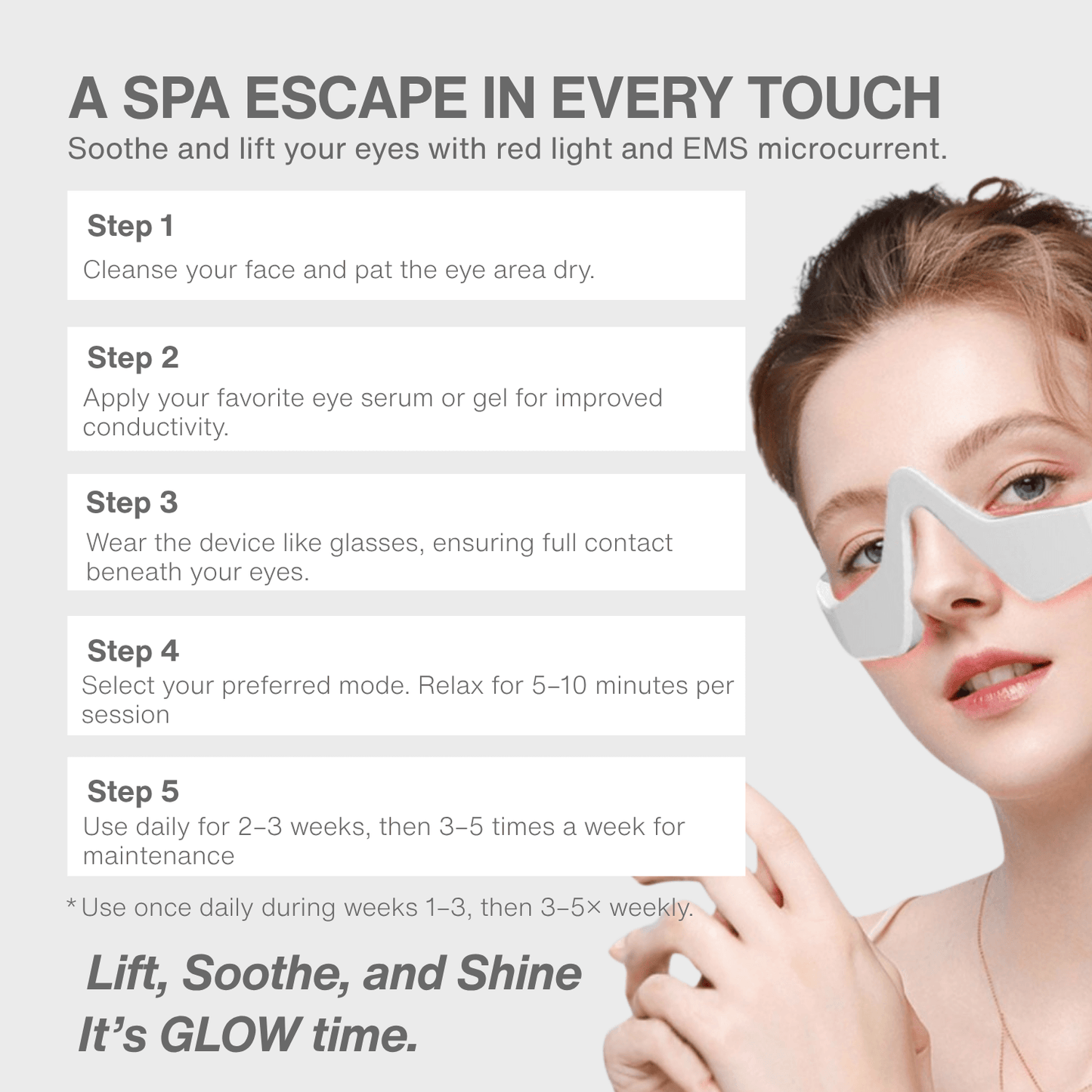 Luminos EMS Eye Lift Device