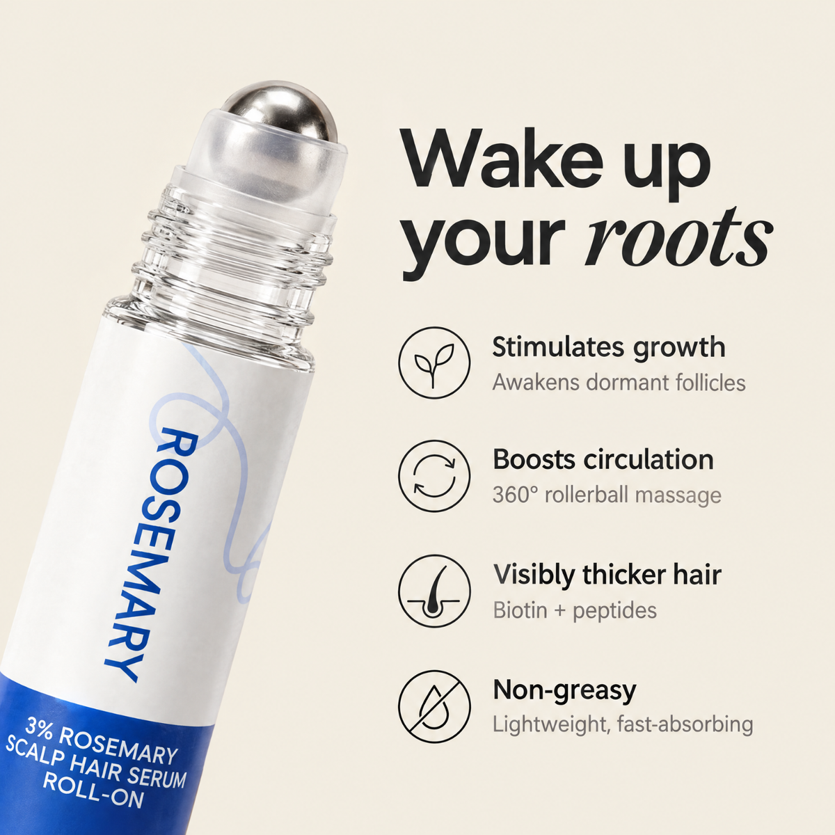Lush Hair Growth Roll-On Serum