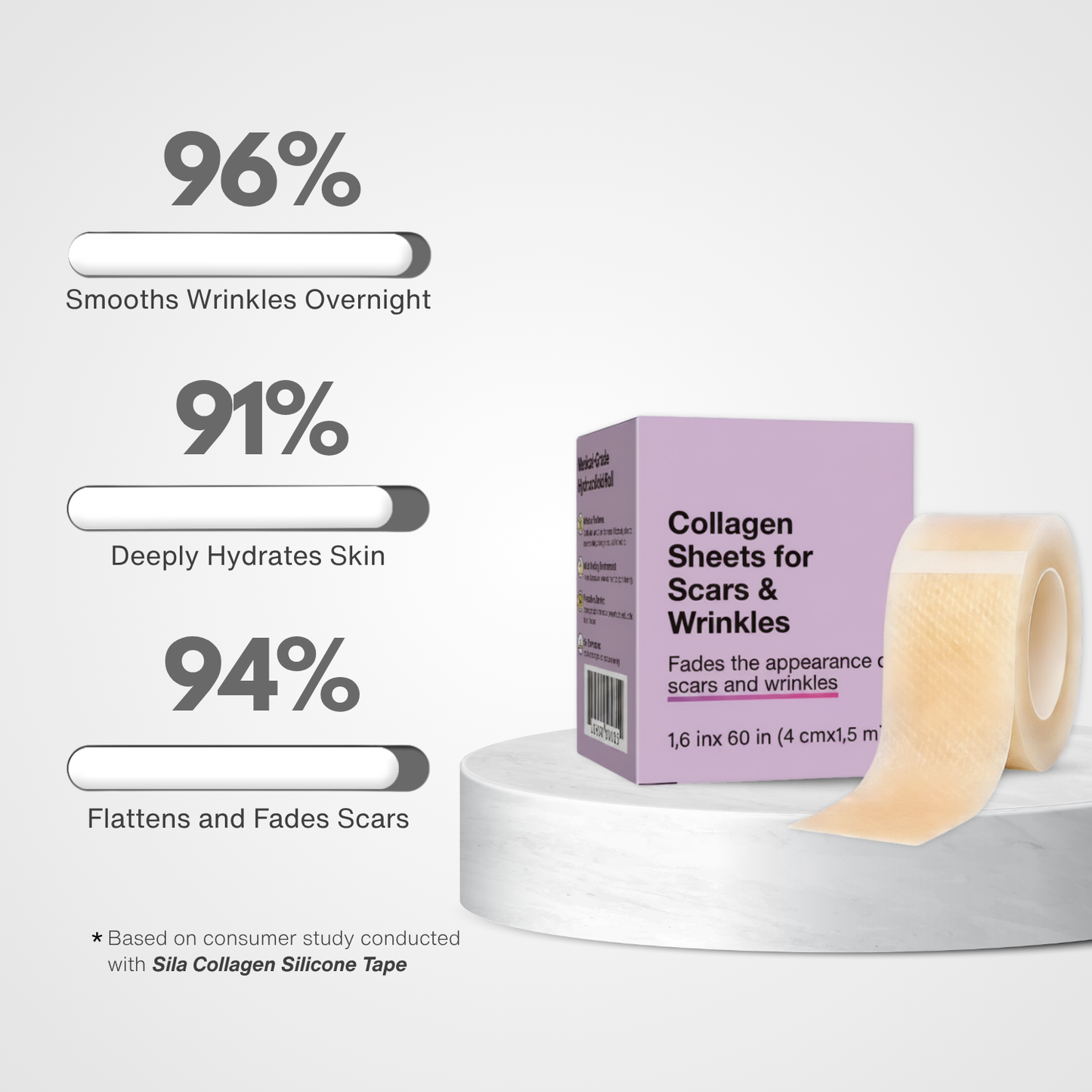Sila Collagen Silicone Tape