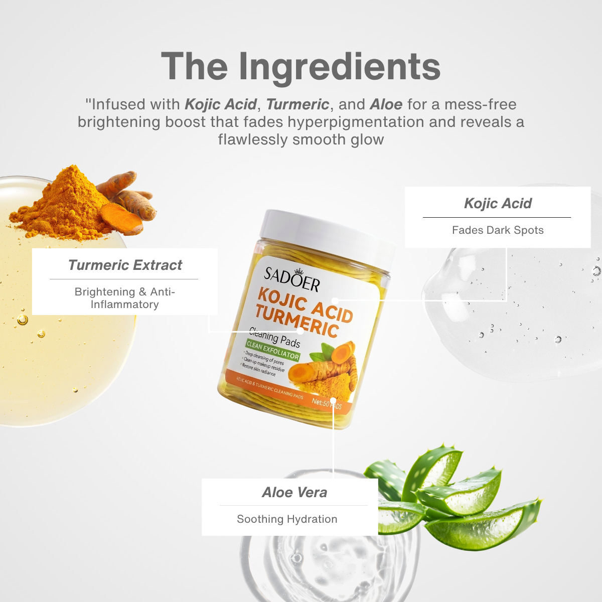 Tona Kojic Acid Toner Pads
